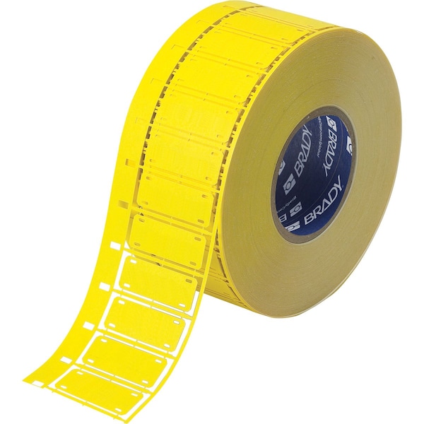 Cable Marking Tags 0.8 in H x 2.2 in W Yellow 250/RL